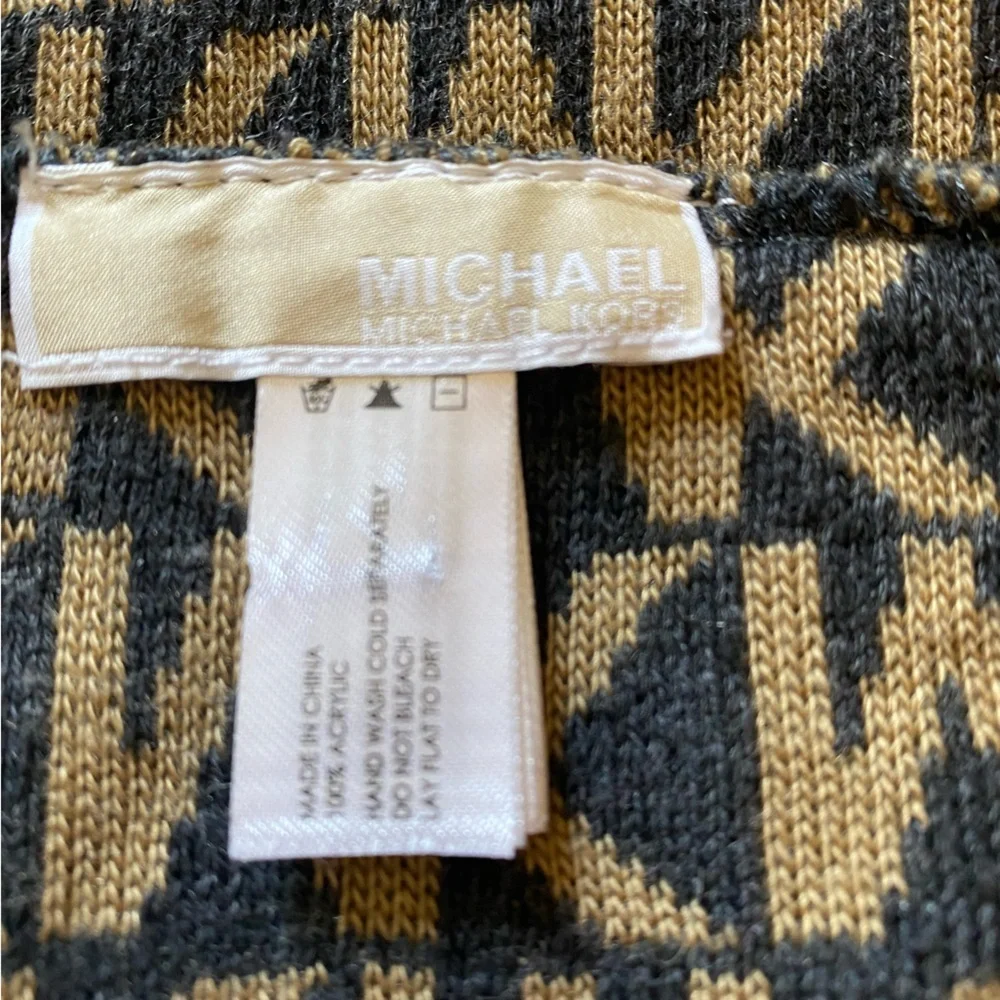 2 Michael Michael Kors Blue Black and Tan Infinity Scarfs